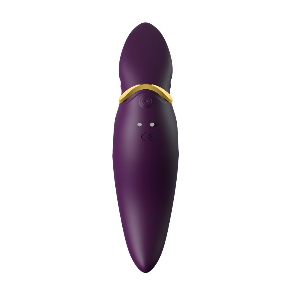 Specially designed to indulge and titillate the sensitive ar... Zalo - Hero APP 2in1 Clitoral Massager - Twilight Purple photo-5