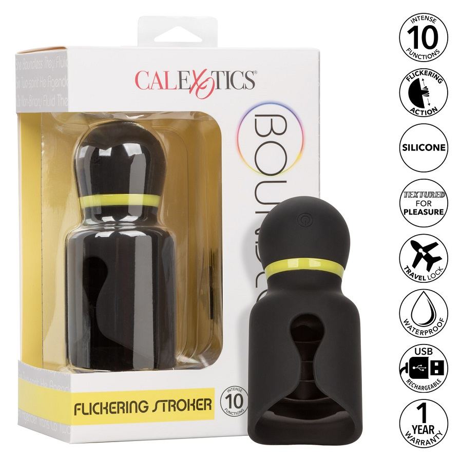 The Boundless Flickering Stroker is a pulsating masturbator ... CEN - Boundless Flickering Vibro Stroker - Black photo-12