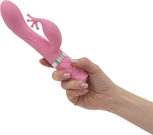 Pillow Talk - Kinky 兔子震动器 - 粉红色 照片
