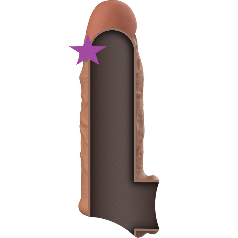 Increase your girth and intensify the pleasure for both of y... VirilXL - V7 Penis Extender - Brown photo-2