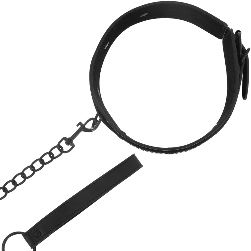 The vegan leather collar from the INTENSE FETISH brand is a ... Intense - Vegan Collar - Black photo-3