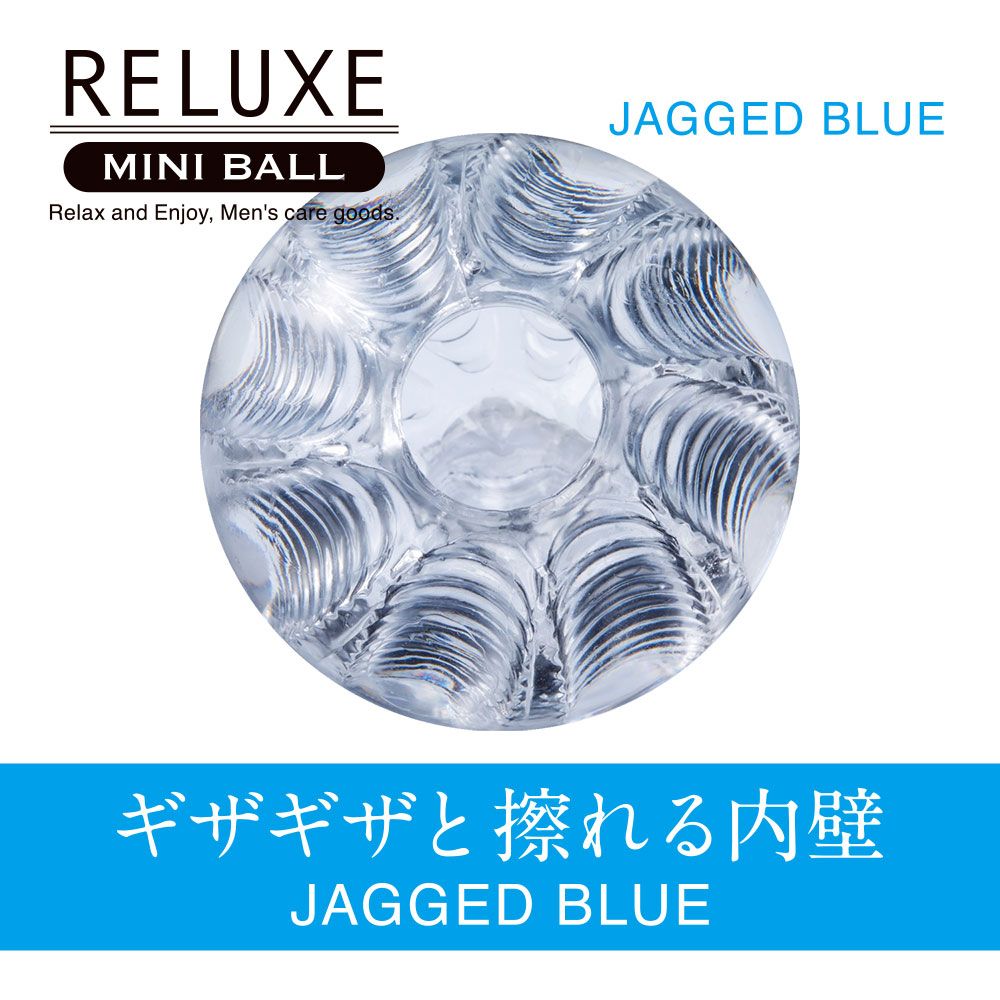 The popular product Relaxe is now available in a mini-size b... T-Best - Reluxe Mini Ball Masturbator - Blue photo-3