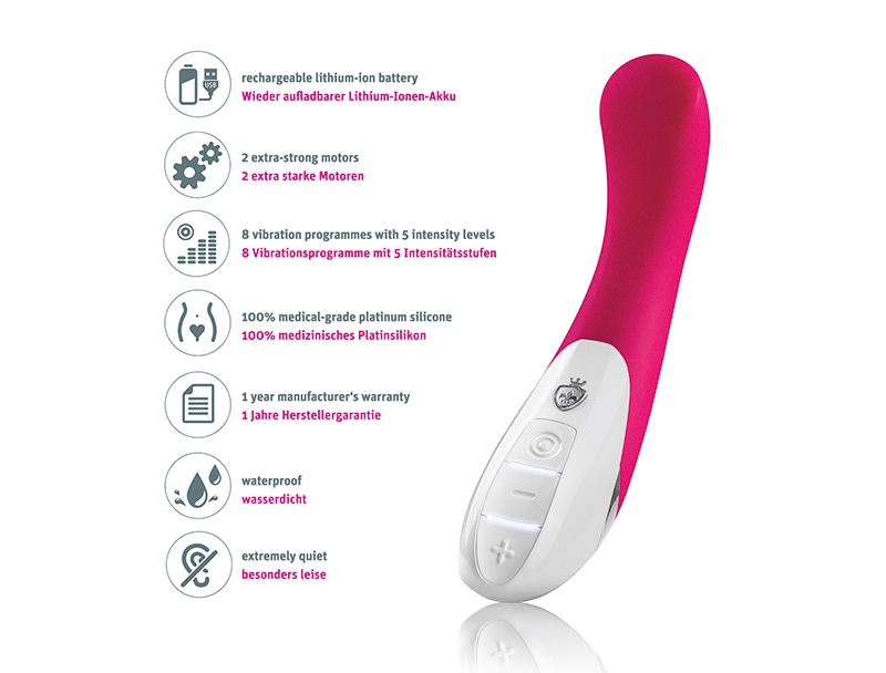Al Punto is bent so that his point hits the G-spot. Proudly ... Mystim - Al Punto Vibrator - Pink photo-5