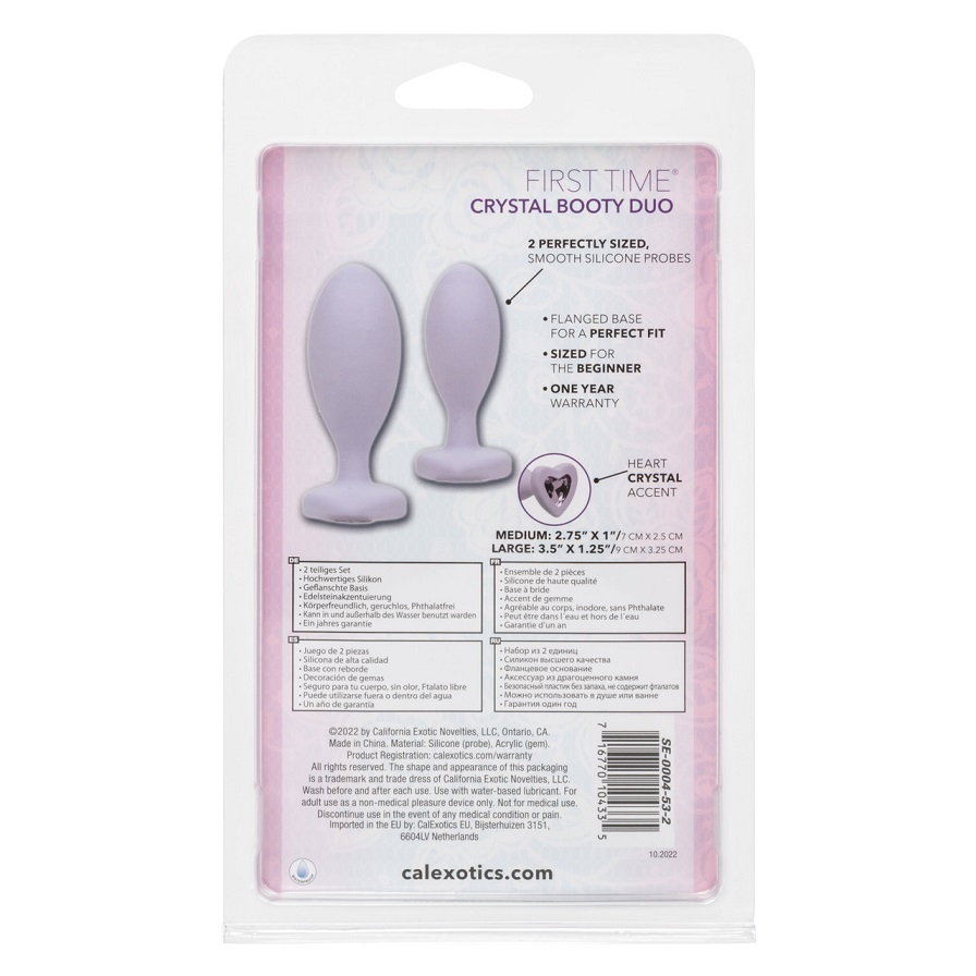 Indulge your naughtiest fantasies and open yourself up to th... CEN - First Time Crystal Booty Duo - Purple photo-13