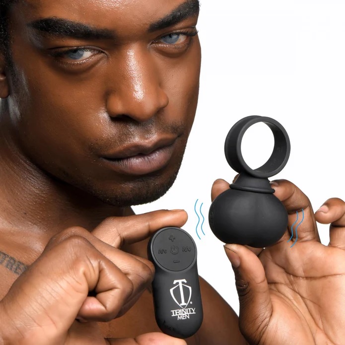 Add more fun to your play and get some vibrating balls to st... Trinity Vibes - 28X Vibro Balls L - Black photo-2