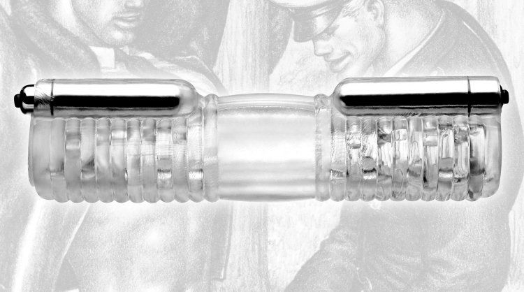 Go head to head with this vibrating double stroker.
Powerfu... TOF - Head to Head Vibrating Sleeve photo-2
