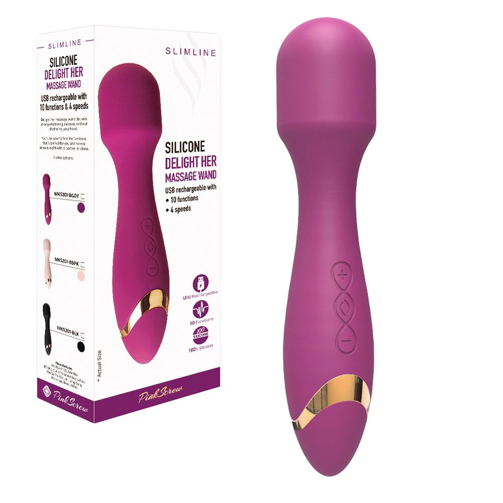 10 mode X 4 speeds vibrations
Keep press UP key 3s to start
... Erokay - Delight Her Wand Massager - Burgundy photo-7