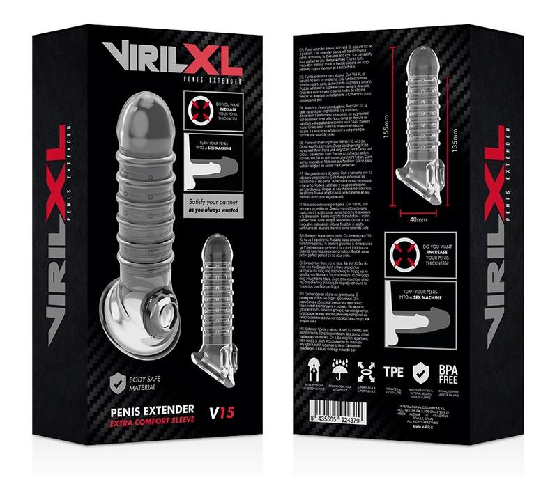 Increase your girth and intensify the pleasure for both of y... VirilXL - V15 Penis Extender - Clear photo-7