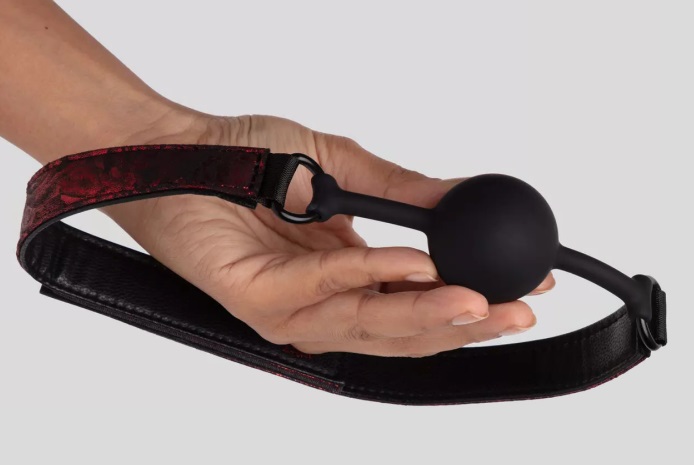 In celebration of a decade of erotic discovery and fulfillme... Fifty Shades of Grey - Sweet Anticipation Ball Gag - Red photo-2