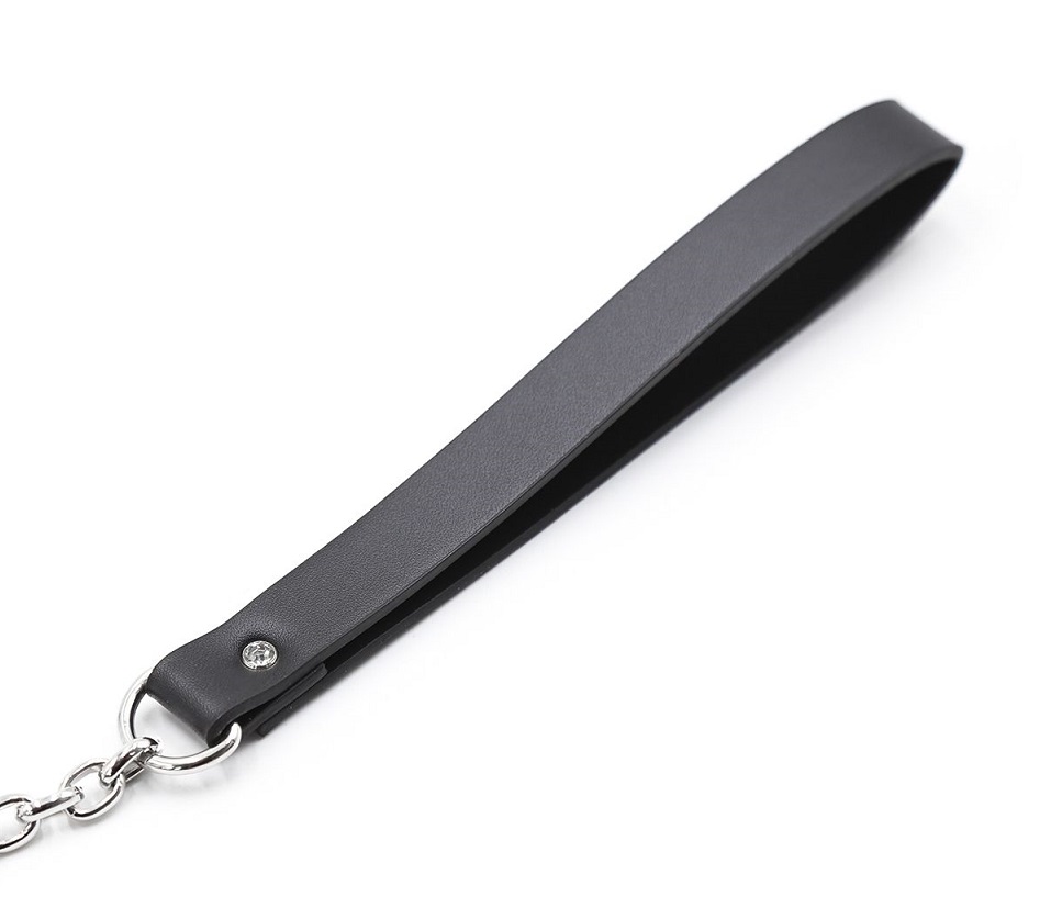 A sturdy but oh so fine PU leather belt with an aluminum sma... Kiotos - Metal Plug w Chain Leash photo-5