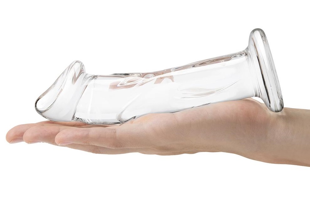 Experience the delightfully sleek sensation of this exquisit... Glas - 6" Realistic Dildo w Veins photo-3