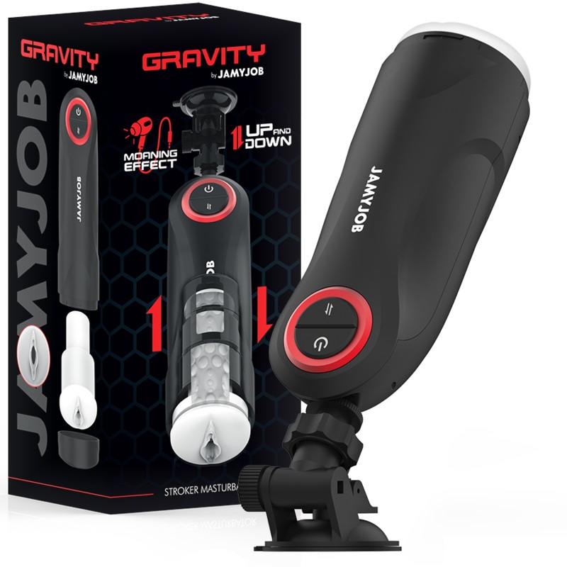 The GRAVITY automatic masturbator for men from the JAMYJOB b... Jamyjob - Gravity Thrusting Moaning Masturbator photo-7
