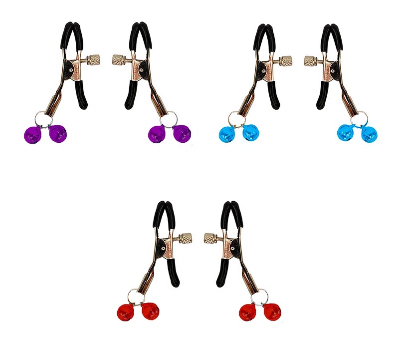 The perfect accessory for anyone who loves BDSM culture, or ... MT - Nipple Clamps w Bells photo-2