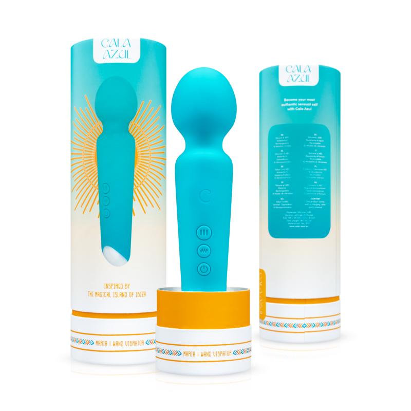This wand vibrator from the Cala Azul collection is perfect ... Cala Azul - Maria Wand Vibrator - Blue photo-13