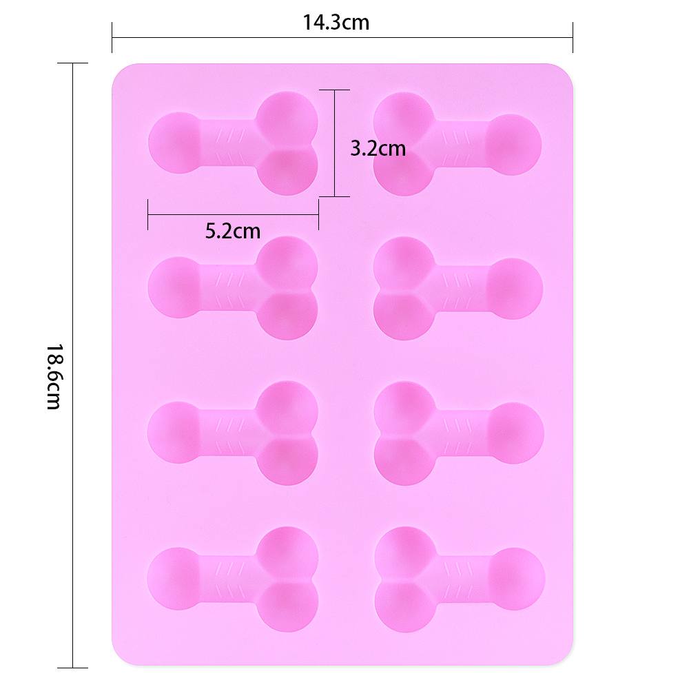 Pecker shaped chocolates, pecker ice cubes, pecker jellies .... Lovetoy - Pecker Chocolate Ice Tray - Pink photo-6