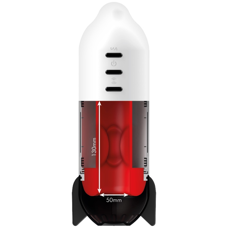 Four, three, two, one... the countdown is over and the Rocke... Jamyjob - Rocket Masturbator - White photo-6