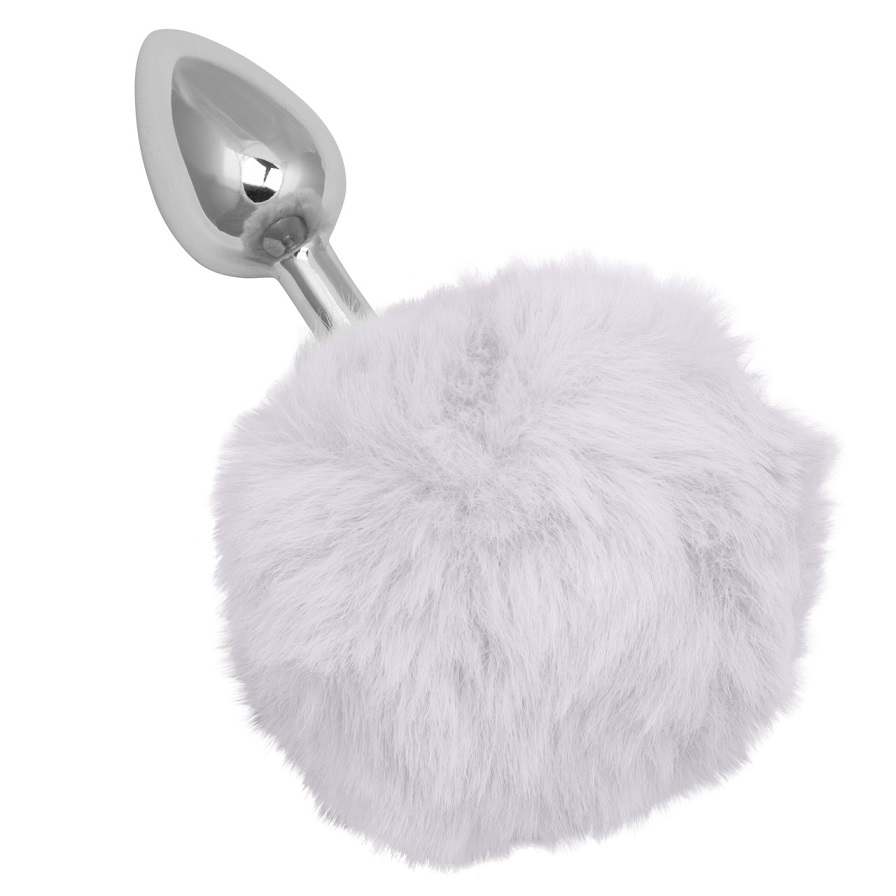 Play free with the Running Wild Bunny Tail, a sleek and soph... CEN - Running Wild Bunny Tail Plug - White photo-3