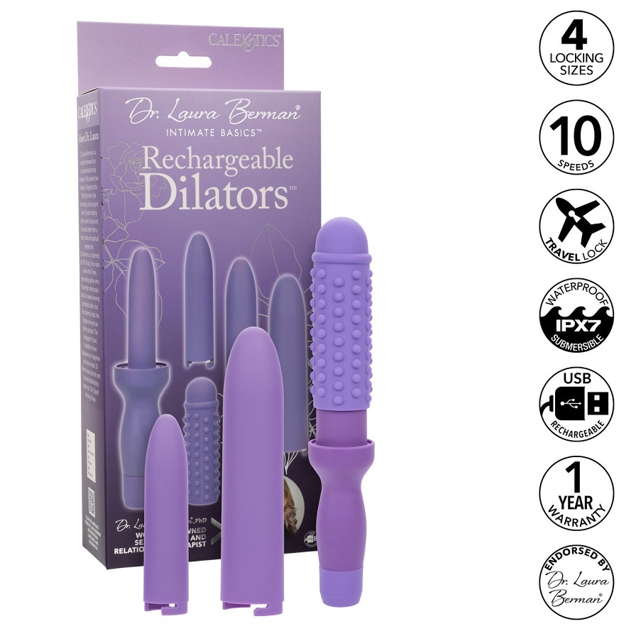 Introducing the Dr. Laura Berman Rechargeable Dilators Set o... CEN - Dr. Laura Berman Vibro Dilator Set - Purple photo-10