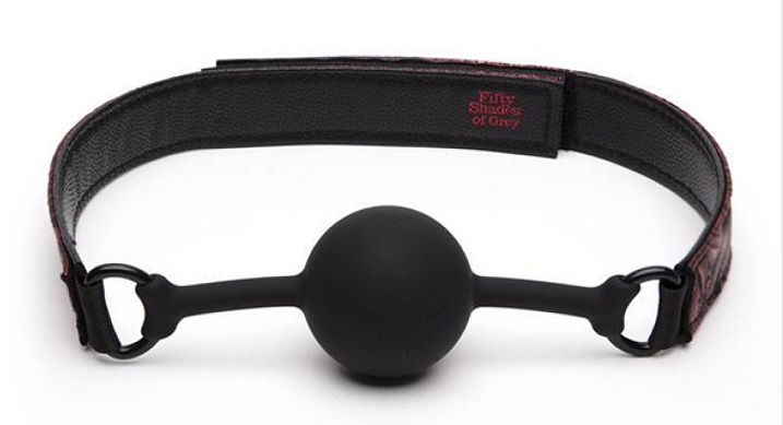 In celebration of a decade of erotic discovery and fulfillme... Fifty Shades of Grey - Sweet Anticipation Ball Gag - Red photo-4