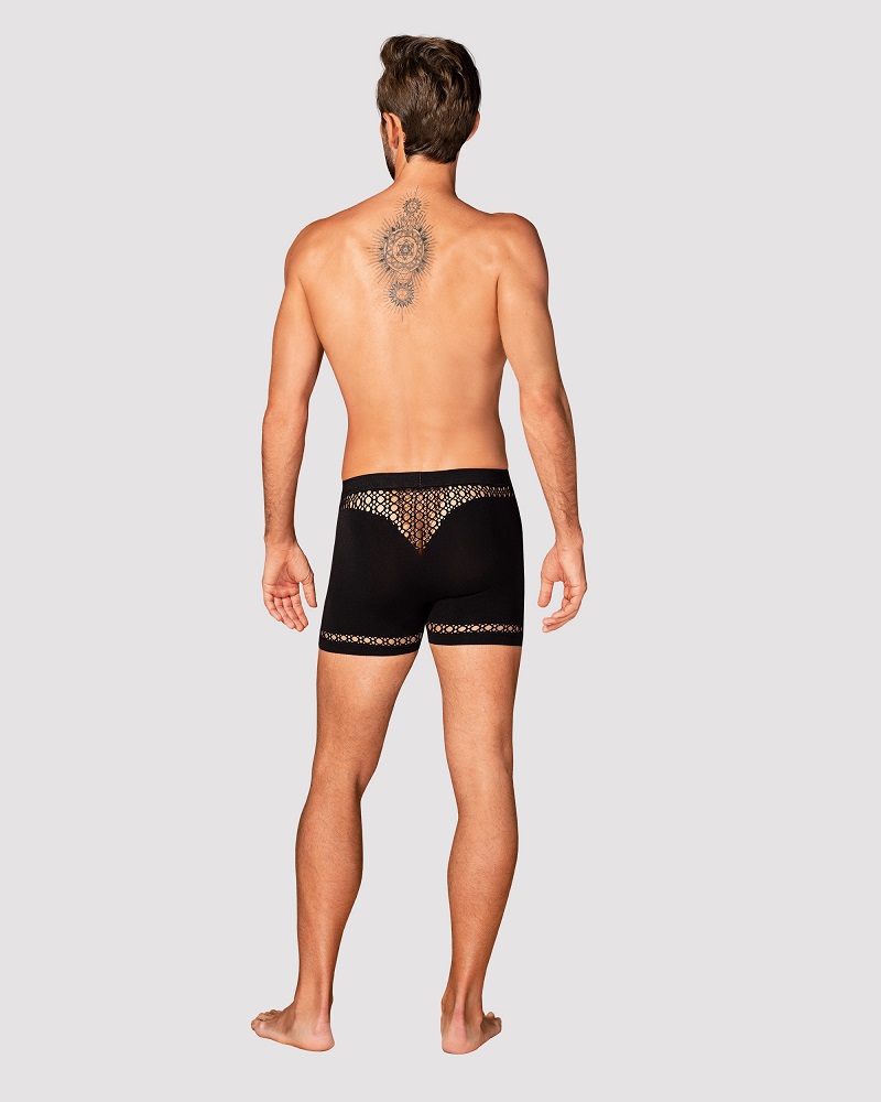 The sexy, intriguing and incredibly tempting M102 boxer shor... Obsessive - M102 Boxers - Black - S/M/L photo-5