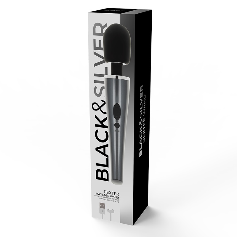 Versatility, intensity, power and exploration are the words ... Black&Silver - Dexter Vibro Massager - Silver photo-4