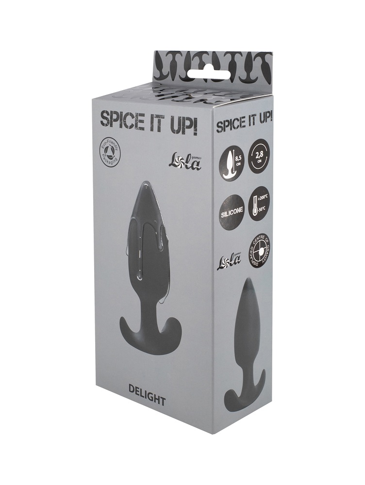 Anal stimulator with a shifted center of gravity has a ball ... Lola Games - Spice It Up Delight Anal Plug - Black photo-5