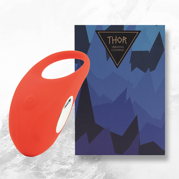 The vibrating cockring Thor of Feelztoys makes your erection... Feelztoys - Thor Vibro Ring - Red photo-8