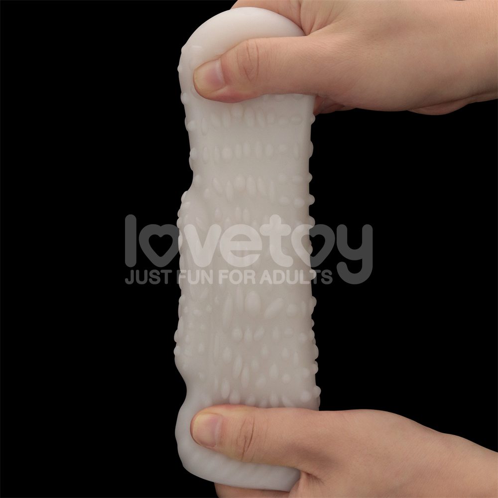 Discover ultimate pleasure and versatility with the Lovetoy ... Lovetoy - Knights Ring Vibro 2in1 Sleeve - Drip photo-11