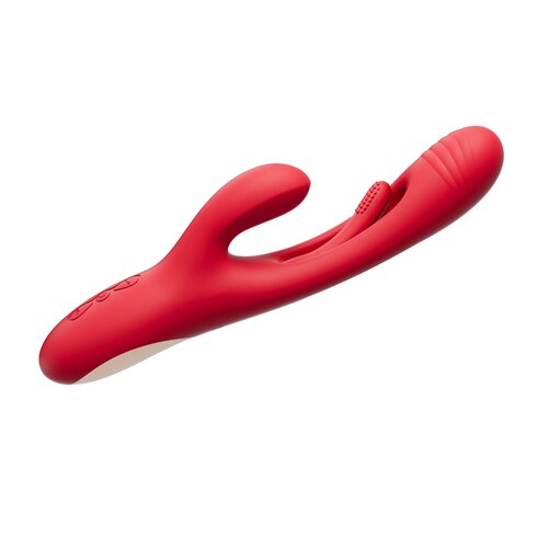The main shaft of the rabbit vibrated has a hollow design, p... Honey Play Box - Bora Rabbit Tapping Vibrator - Red photo-3