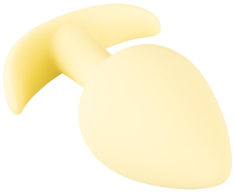 The velvety soft Mini Butt Plug from the popular Cuties rang... Cuties - Thick Mini Butt Plug - Yellow photo-3