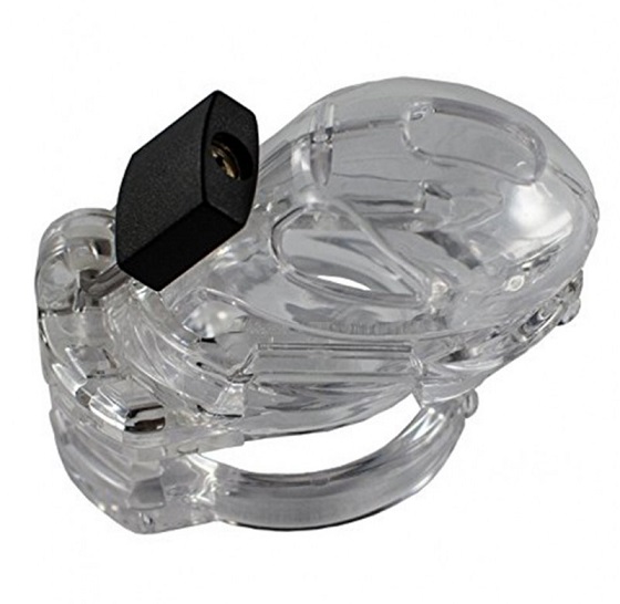 The Vice Mini Version 2 (or V2) has a slight modification fr... Locked in Lust - Vice Mini V2 Chasity Cage - Clear photo-3