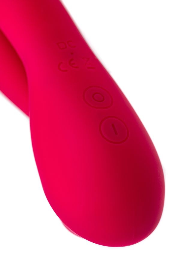 The classic vibrator is equipped with air-pulse stimulation ... JOS - Doobl Vibrator w Clit Stimulator - Pink photo-8