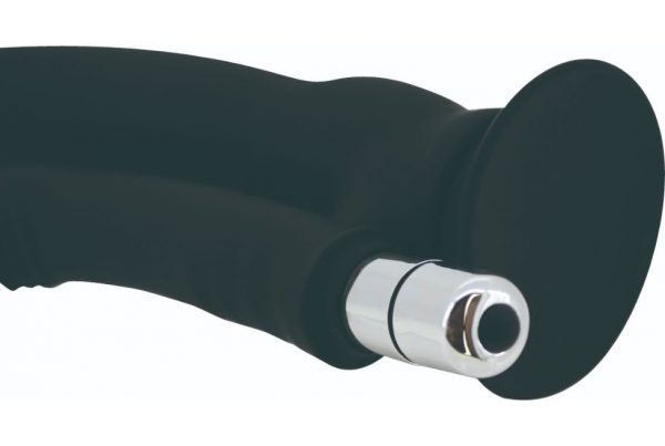 Simple shape with few irregularities for a straight insertio... KMP - Pleasure Lab Vibro Double Dildo - Black photo-2
