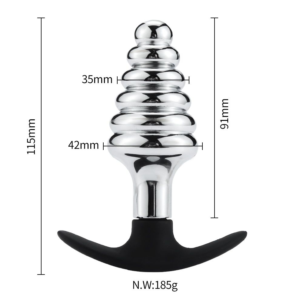 Metal anal plug with Silicone anchor
Material: Aluminum al... MT - Silicone Anchor Screwed Anal Plug photo-3