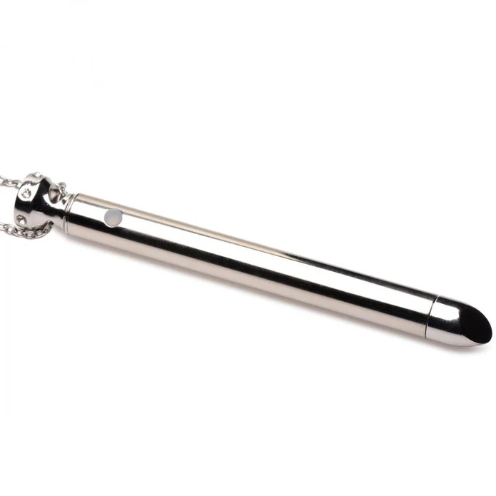 Dare to wear your favorite vibrator right around your neck! ... Charmed - 7X Vibro Necklace - Silver photo-5