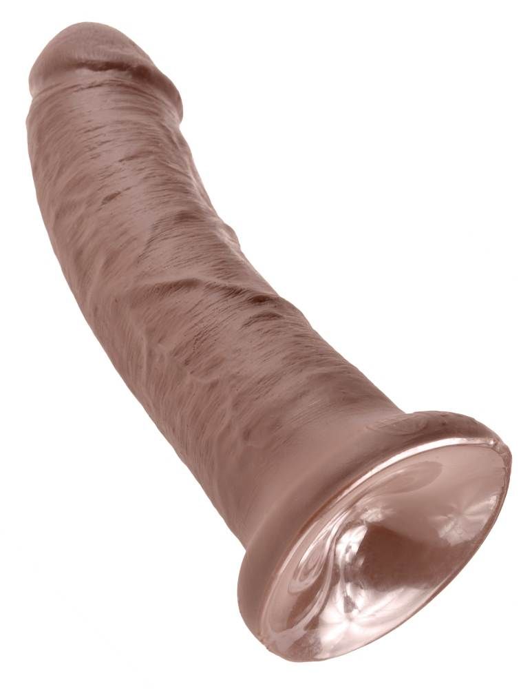 Do you want your first dildo to look and feel just like the ... King Cock - Cock 8″ - Brown photo-3