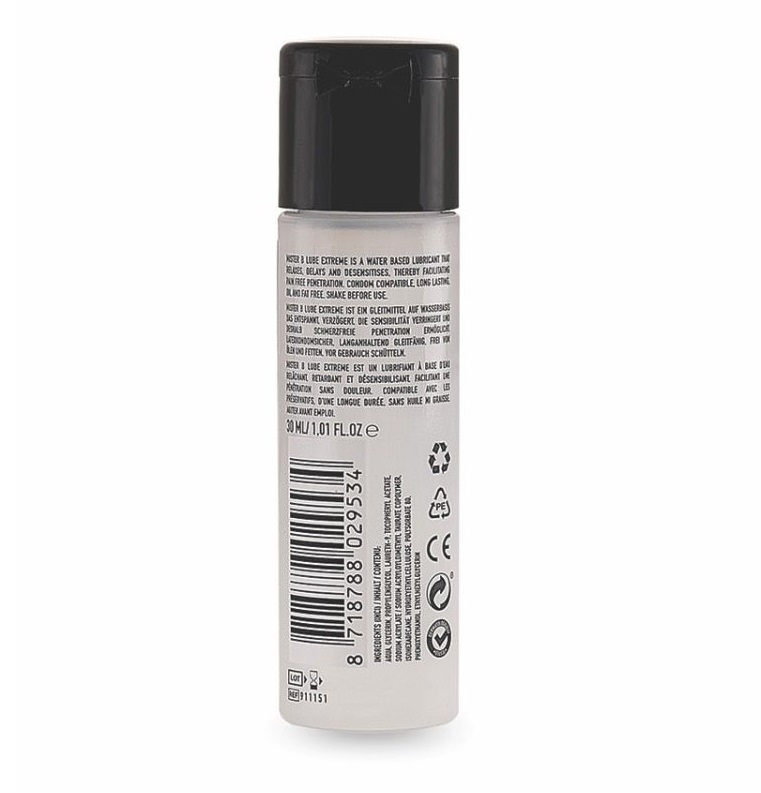 Due to popular demand, Mister B has taken his favourite wate... Mister B - Lube Extreme - 30 ml photo-3