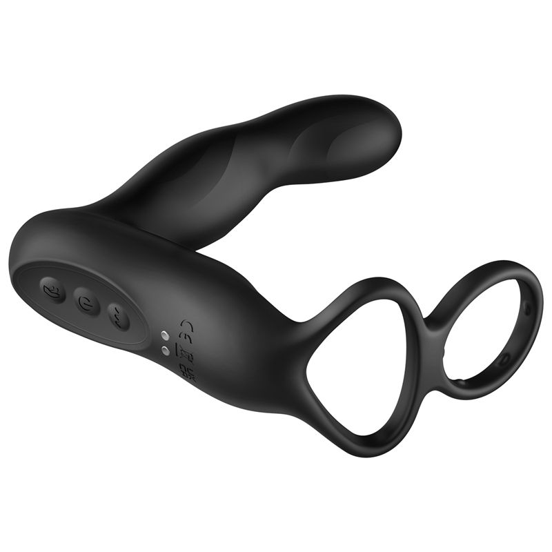 Erocome Centaurus Remote Control Double Cock Ring & Prostate... Erocome - Centaurus - Black photo-2
