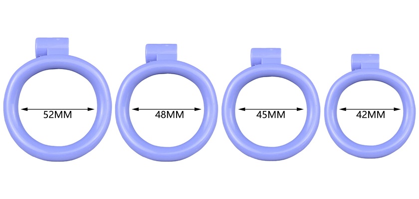 Cage high: 43mm &nb... FAAK - Resin Chastity Cage 107 - Blue photo-9