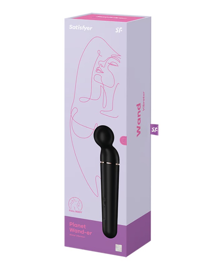 The Satisfyer Planet Wand-er is an impressive massager that ... Satisfyer - Planet Wand-er Massager - Black photo-6