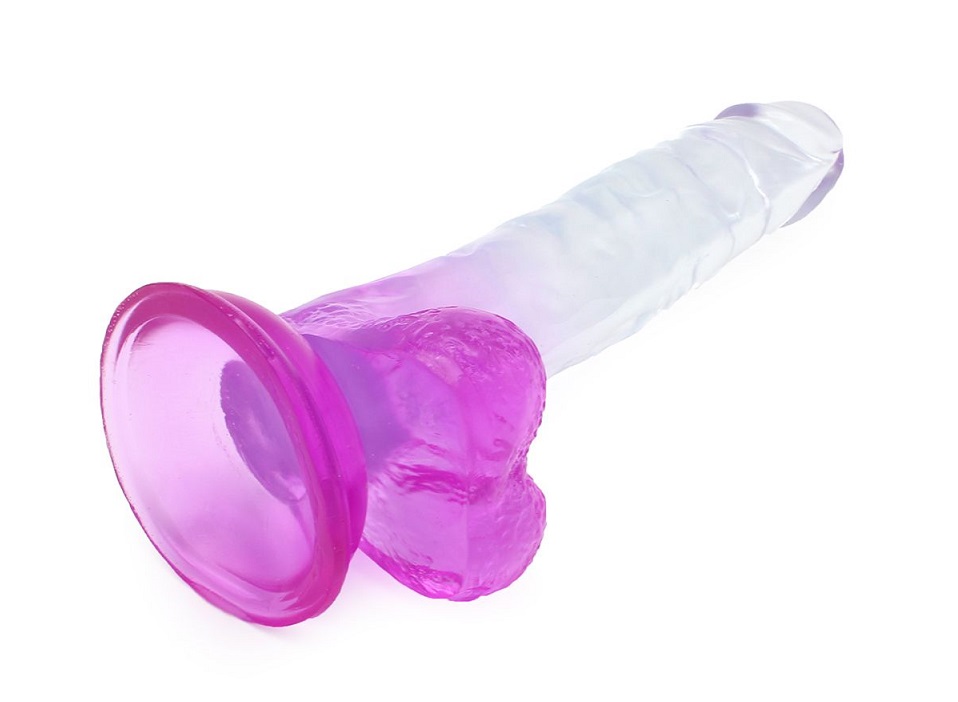 This special transparent dildo has an amazing color mix and ... Kiotos - Slick Realistic Dildo 05 - Purple photo-8