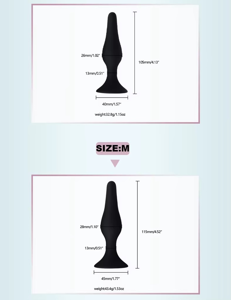 Round water drop design is easier entry will not hurt the sk... MT - Suction Cup Plug S - Purple photo-8