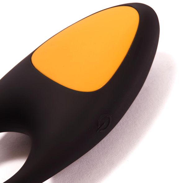The soft and stretchy silicone material of this Turbo Cock R... Pornhub - Turbo Cock Ring - Black & Yellow photo-3