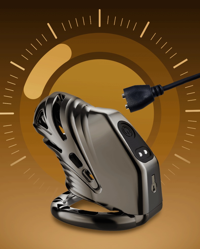 Lockink Electric Eel Estim Play Chastity Cage combines chast... Lockink - Estim Chastity Cage photo-13