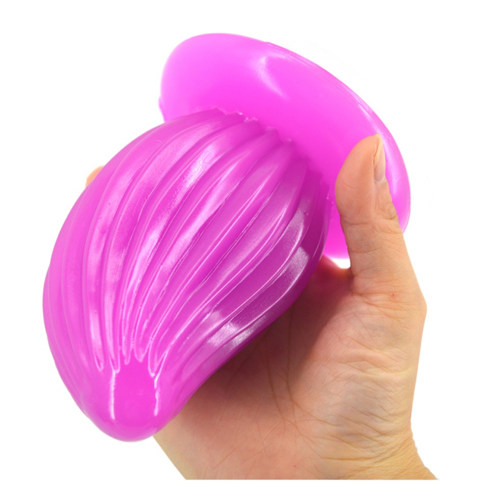 Small conch shape anal plug,environmental healthy, easy clea... FAAK - Small Conch Anal Plug - Purple photo-4