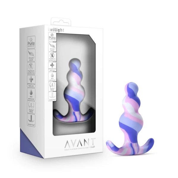 Modern, stylish, and beautiful - meet Avant Twilight. Twilig... Avant - Twilight Anal Plug - Blue photo-9