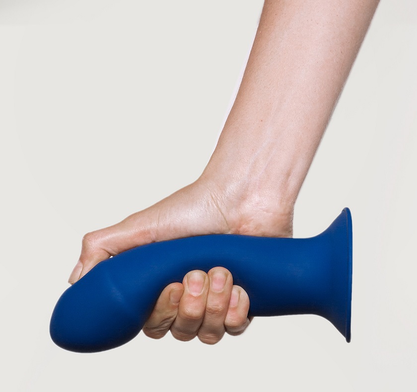 Premium dildo made of super soft Silicone with SILEXPAN dual... Adrien Lastic - 7'' Silicone Dildo - Blue photo-3