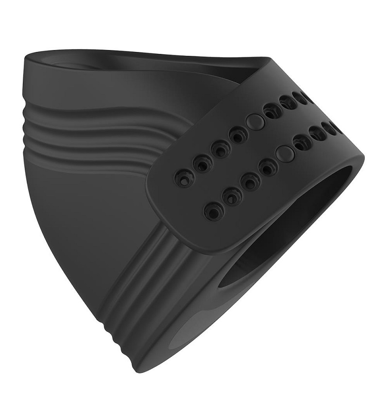 Introducing the ultimate pleasure enhancer for penis owners ... Dreamtoys - Ramrod Adjustable Vibro Ring w Remote - Black photo-6