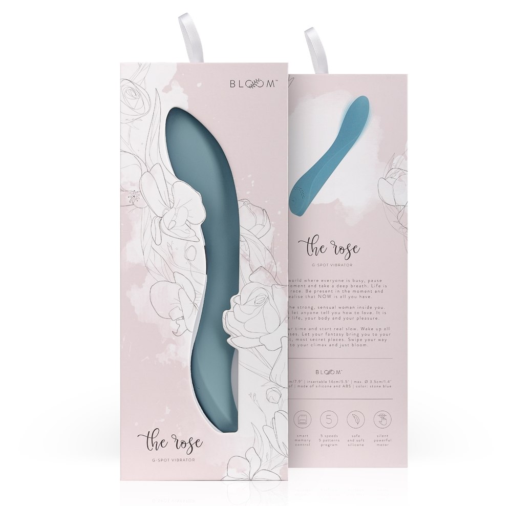 The Rose is a stylish G-spot vibrator from the elegant Bloom... Bloom - Rose G-Spot Vibrator - Blue photo-13