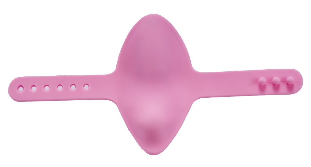 The butterfly rotor is a wireless vibrator with a belt that ... Pagos - Butterfly Rotor - Pink photo-4